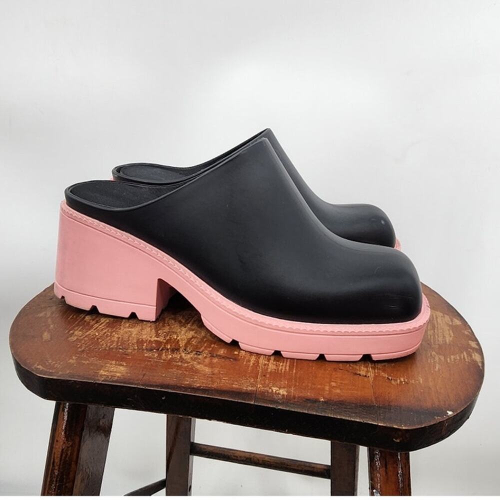 Fashion Nova Put To‎ The Test Black And Pink Clog Size 8.5